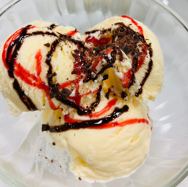 Vanilla Ice Cream.