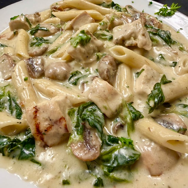 Chicken Florentine.