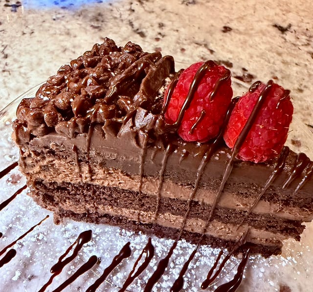 Chocolate Mousse Cake.