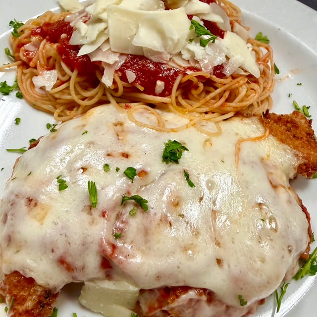 Chicken Parmigiana (Lunch).
