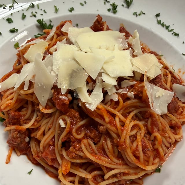 Spaghetti Meat Sauce (Lunch).