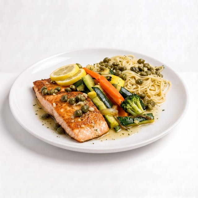 Salmon Piccata.