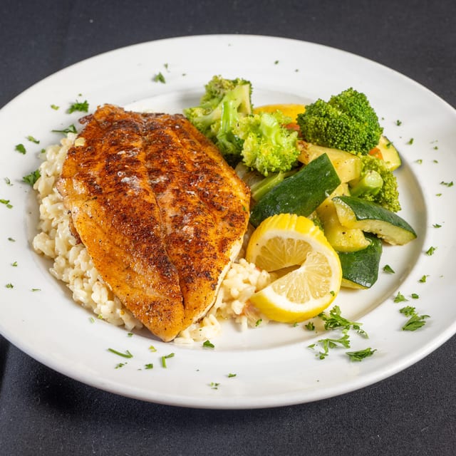 Red Snapper and Risotto.